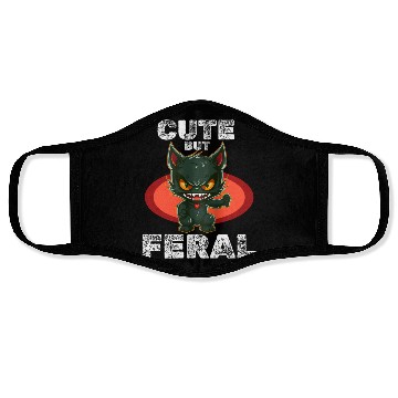 Discover Cute But Wild: Zombie Voodoo Cat For Halloween Face Masks