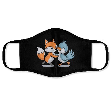 Discover Cute Fox and Bird Friends Face Masks