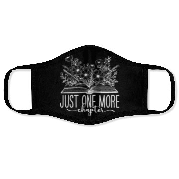 Discover Just One More Chapter Reading Teacher Book Lover Face Masks