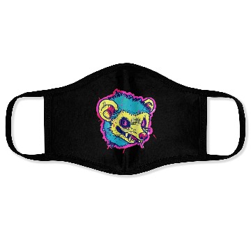 Discover Funny Opossum First of All I'm a Delight Humor Face Masks