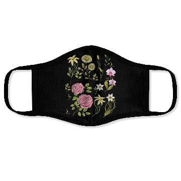 Discover Flowers Cottagecore Mushroom Indie Clothes Face Masks