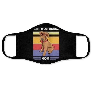 Discover Mothers Day Dog With Sunglasses Irish Wolfhound Face Masks