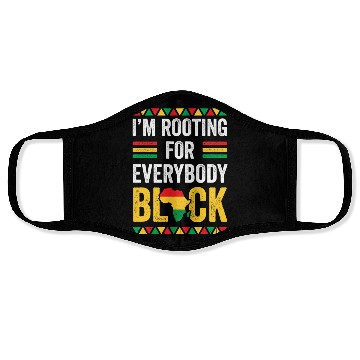 Discover Everybody Black Gift Afro American Face Masks