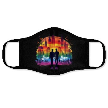 Discover Love is Love: Celebrate Pride and Diversity Face Masks