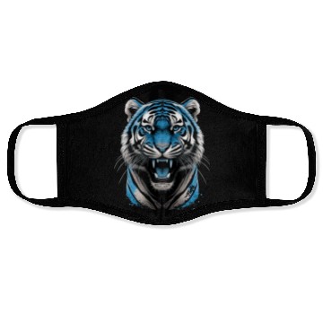 Discover Blue Tiger  D83D DC99 Face Masks
