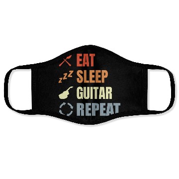Discover Guitar Routine Face Masks
