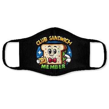 Discover The Club Sandwich Member Face Masks