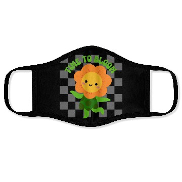 Discover Time to Bloom: Floral Print Design Face Masks