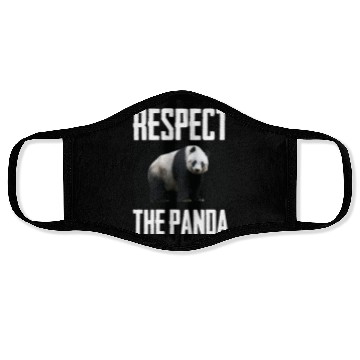 Discover Respect The Panda Photo Animal Lover Cute Panda Face Masks