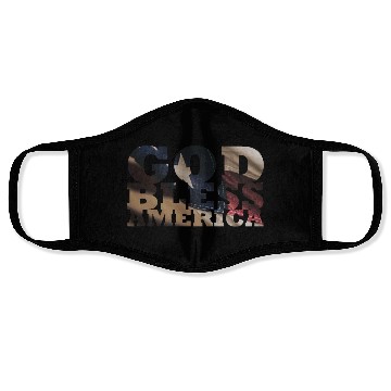 Discover God Bless America Face Masks