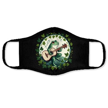 Discover Guitar Frog Face Masks
