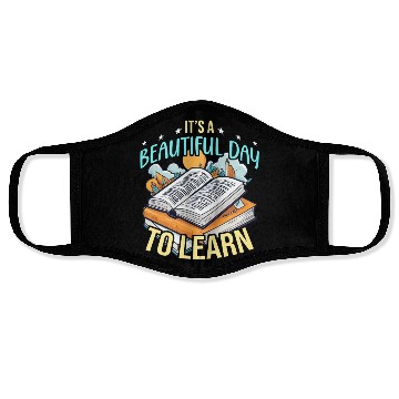 Discover Literature Teacher It's A Beautiful Day To Reading Face Masks