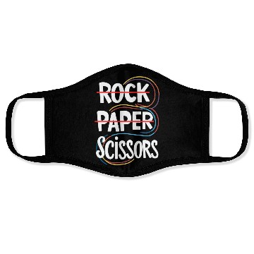 Discover Rock Paper Scissors Lesbian Funny Gay Pride LGBT Face Masks