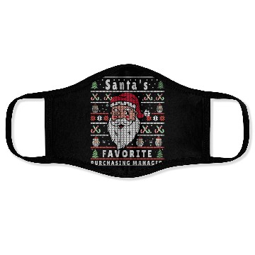 Discover Santas XMAS Ugly Christmas Purchasing-Manager Face Masks