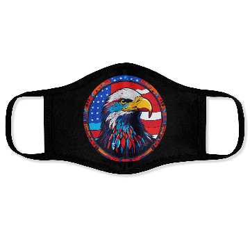 Discover Patriotic Eagle Emblem for Apparel Face Masks