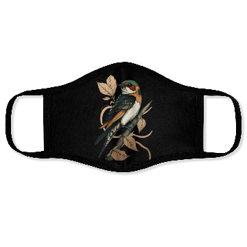 Discover fire birds Face Masks