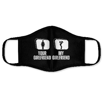 Discover Golfing Your Girlfriend My Girlfriend Proud Face Masks