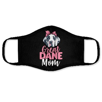 Discover Great Dane Mom Dog Lover Dog Mom Face Masks