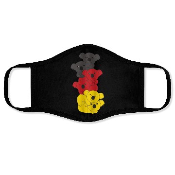 Discover German Flag Koala German Germany Face Masks