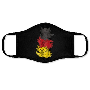 Discover German Flag Axolotl German Germany Face Masks