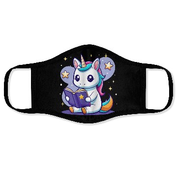 Discover Magic Unicorn Reading Face Masks