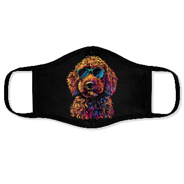 Discover Goldendoodle Sunglasses Funny Doodle Face Masks