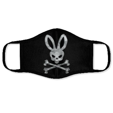 Discover Funny Easter Bunny Crossbones Face Masks
