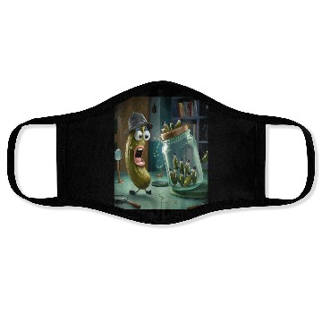 Discover Funny Pickle Surprise Cucumber Pickles Face Masks