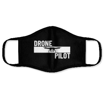 Discover Drone Pilot Quadcopter Proud Funny Drone Pilot Face Masks