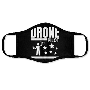 Discover Drone Pilot Quadcopter Proud Funny Drone Pilot Face Masks
