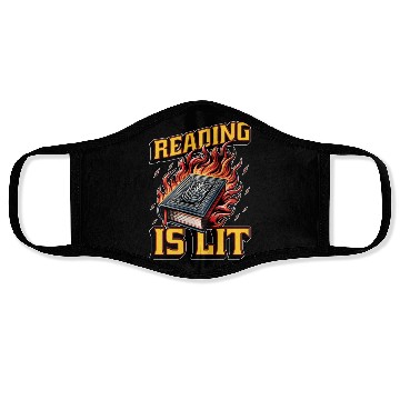 Discover Literature Teacher Reading Is Lit Educator Bookish Face Masks