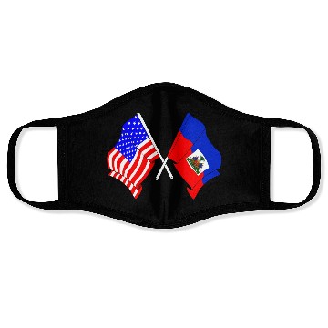 Discover USA flag USA, Haiti flag Face Masks