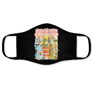 Discover Southern California Paradise Face Masks