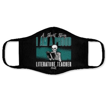 Discover Literature Teacher A Short Story I Am A Librarian Face Masks