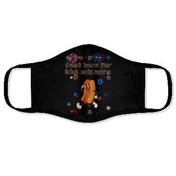 Discover Just Here Wieners Funny Face Masks