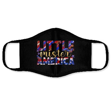 Discover Little America Patriotic Freedom Face Masks