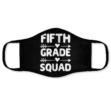 Discover Fifth Grade Squad Teacher Student Team Face Masks
