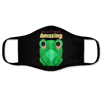 Discover Toad with funny quote Face Masks