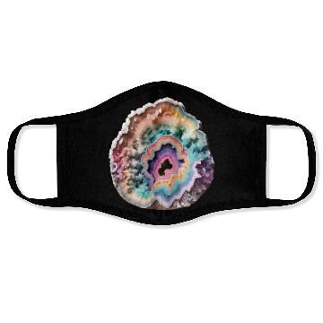 Discover Fantasy Pastel Rainbow Geo Stone Crystal Face Masks