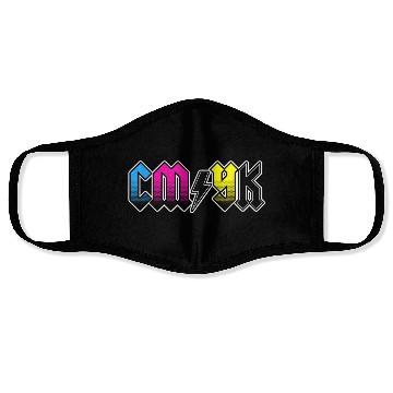 Discover CMYK Rock Band Graphic Designer Face Masks