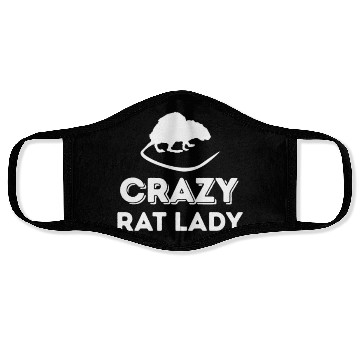 Discover Crazy Rat Lady Face Masks - Funny Rodent Lovers Mouse