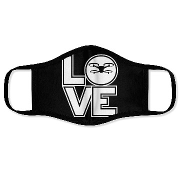 Discover Quadcopter LOVE Funny Drone Pilot Face Masks