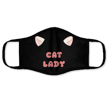 Discover Cute Cat Lady Face Masks with Kitty Ears for Cat Lover