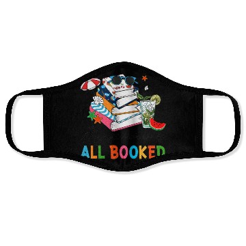 Discover My Summer Is All Booked Reading Face Masks