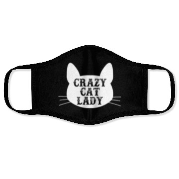 Discover Crazy Cat Lady Face Masks - Funny Cats Lovers Kitten