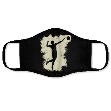 Discover Volleyball Beach Grunge Vintage Face Masks