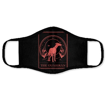 Discover Tarot Greyhound Dog Celestial Whippet Tarot Card Face Masks