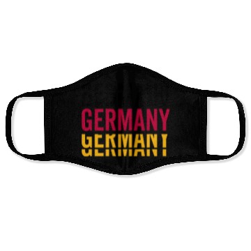 Discover Germany German Lettering National Team Face Masks