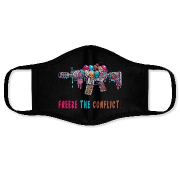 Discover Conflict freeze ice cream Face Masks
