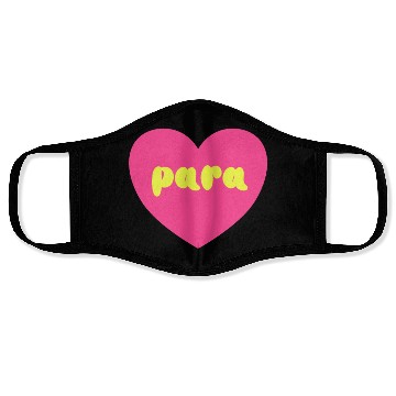 Discover Para Paraprofessional Teacher Assistant Special Face Masks